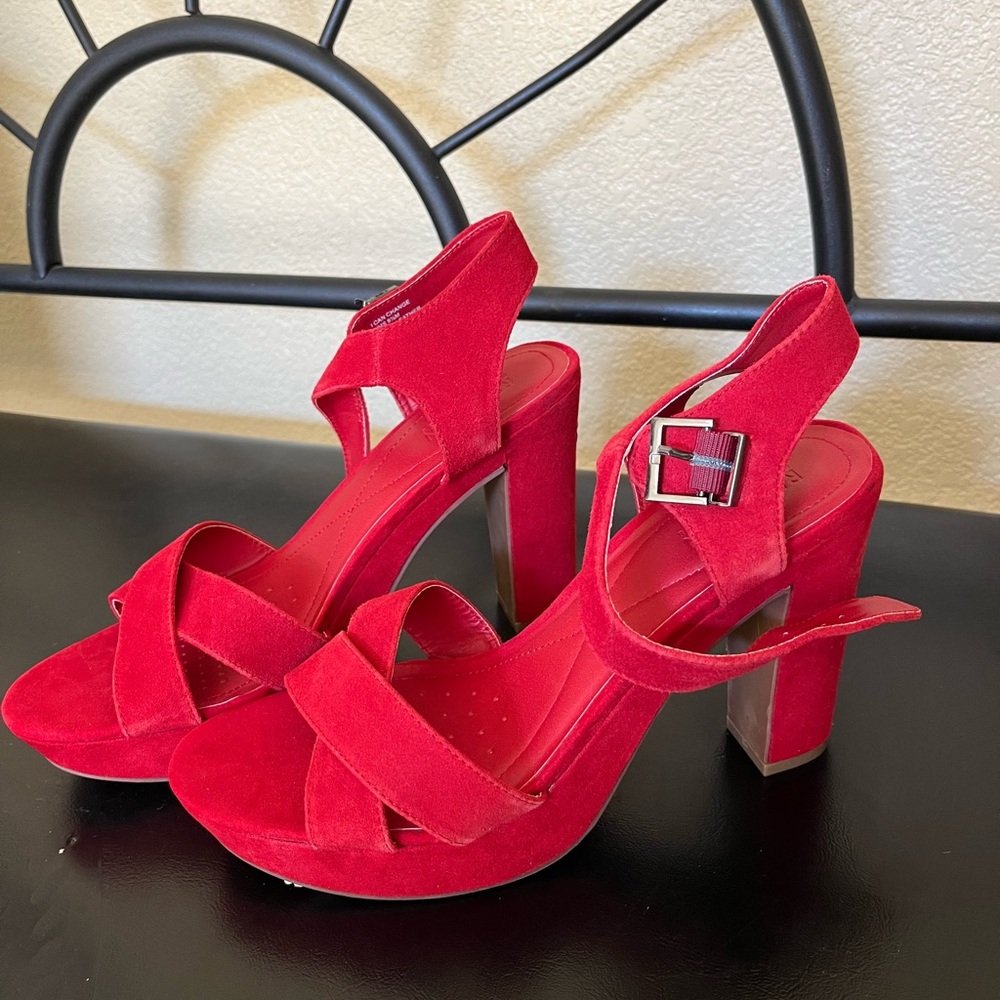 Brand new with tag beautiful red pump sandals